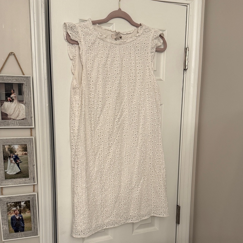 LOFT Elegant White Dress